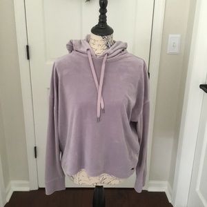 DKNY SPORT LILAC VELOUR HOODIE